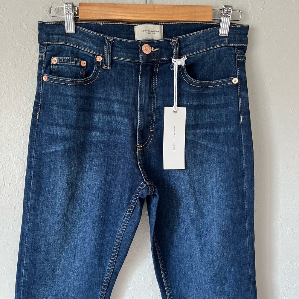 NWT French Connection Reset Skinny Jeans Vintage Blue 10/30 - Picture 4 of 11